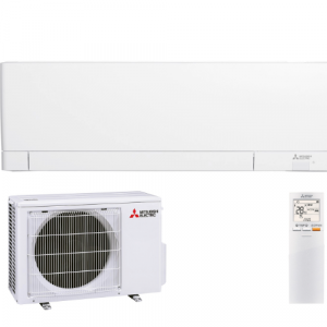 Mitsubishi Electric Set 2 x MSZ-AY15VGKP + MXZ-2F33VF Wandgeräte Kompakt WiFi 1,5 kW R32