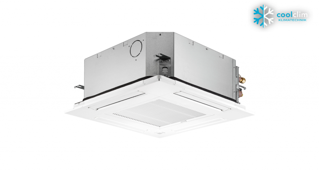 Mitsubishi Electric PLFY-MS40VFM-E 4-Wege Deckenkassette Euroraster + Blende SLP-2FA VRF 45 - 50 m² Bild 1
