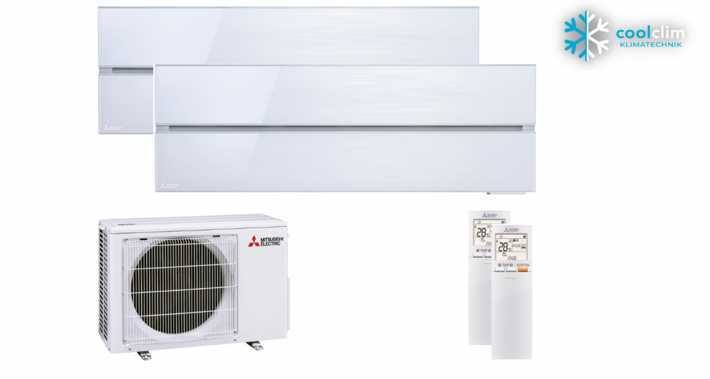 Mitsubishi Electric Set 2 x MSZ-LN18VG2W + MXZ-2F42VF4 Wandgeräte Diamond WiFi 1,8 kW Klimaanlage Bild 1