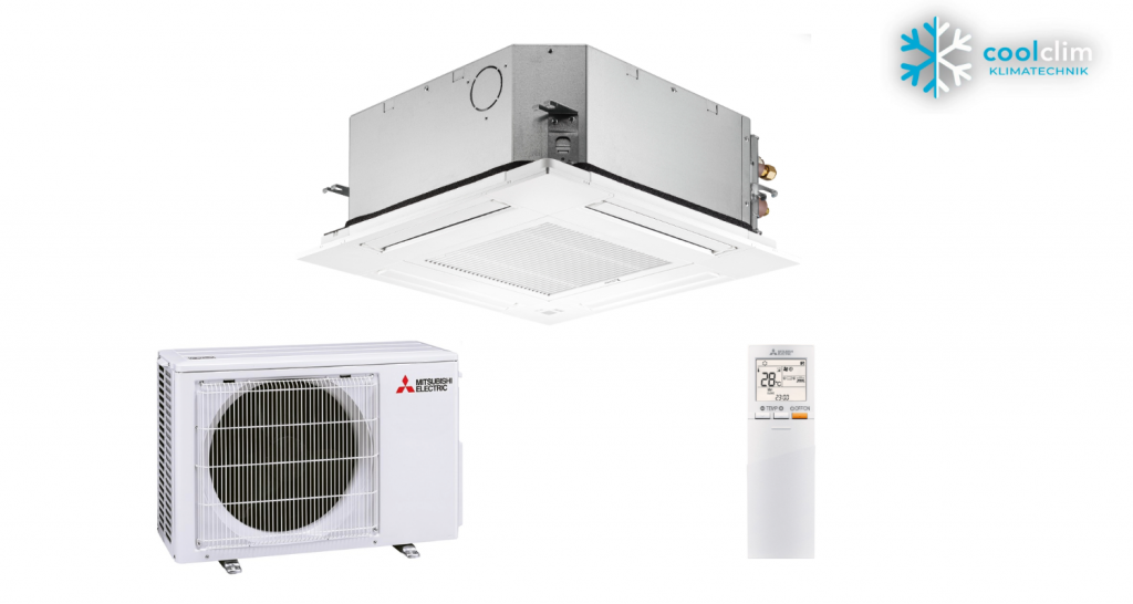 Mitsubishi Electric Set 4-Wege-Deckenkassette 5,7 kW - SLZ-M60FA + Blende SLP-2FA + SUZ-M60VA R32 Bild 1