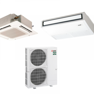 Mitsubishi Electric Set PLA-M100EA + Blende PLP-6EA + PCA-M100KA + PUZ-ZM200YKA R32 400V (Simultan)