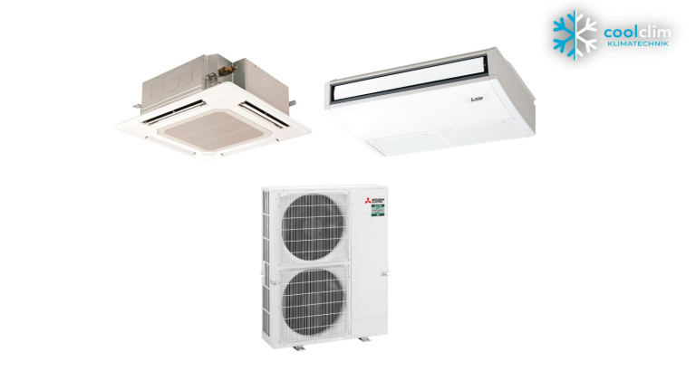 Mitsubishi Electric Set PLA-M100EA + Blende PLP-6EA + PCA-M100KA + PUZ-ZM200YKA R32 400V (Simultan)